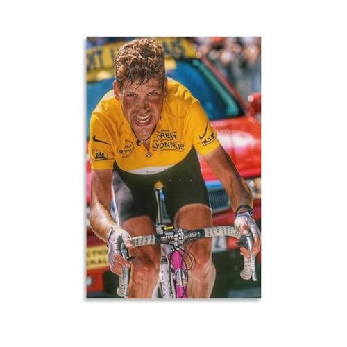 SECOLI Jan Ullrich Leinwandposter, Motiv: Deutscher Rennrad-Rennfahrer, hochauflösender Druck für Zuhause, Büro, Wandkunst, 50 x 75 cm, ungerahmter Stil von SECOLI