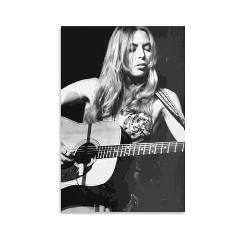 SECOLI Joni Mitchell Gig-Leinwandposter High Definition-Druck für Home Office Wall Art Deco 50 x 75 cm von SECOLI