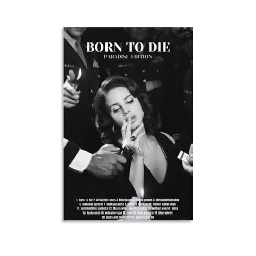 SECOLI Lana Born to Die Ray Musik Leinwand Poster Dekorative Malerei Wandkunst Bild Druck Moderne Dekor 40 x 60 cm von SECOLI