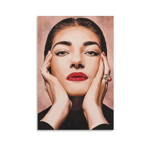 SECOLI Maria Callas Foto HD Leinwand Poster Dekorative Malerei Wandkunst Bild Druck Moderne Dekor 60 x 90 cm von SECOLI