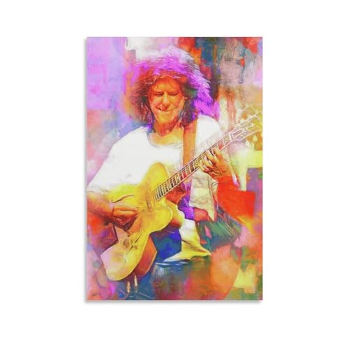 SECOLI Metheny Art Leinwand-Poster, Motiv: Pat Gitarrist, High-Definition-Druck, für Zuhause, Büro, Wanddekoration, 60 x 90 cm von SECOLI