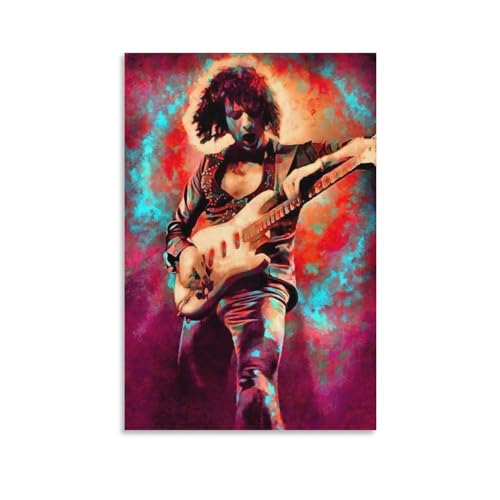 SECOLI Ritchie Blackmore Kunstleinwand-Poster, dekoratives Gemälde, Wandkunst, Bild, Druck, moderne Dekoration, 40 x 60 cm von SECOLI