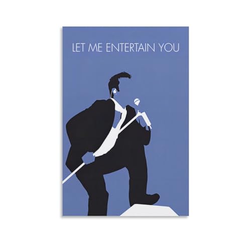 SECOLI Robbie Williams – Let Me Entertain You Kunst-Leinwand-Poster, dekoratives Gemälde, Wandkunstdruck, modernes Dekor, 40 x 60 cm von SECOLI