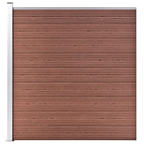 SECOLI WPC Zaun-Set, 1 Element mit 1 Pfosten, 175x186 cm, Braun, Sichtschutzzaun, Windschutz, Gartenzaun, Komplettset SECOLI WPC Zaun-Set, 1 Element mit 1 Pfosten, 175x186 cm, Braun, Sichtschutzzaun, Windschutz, Gartenzaun, Komplettset von SECOLI