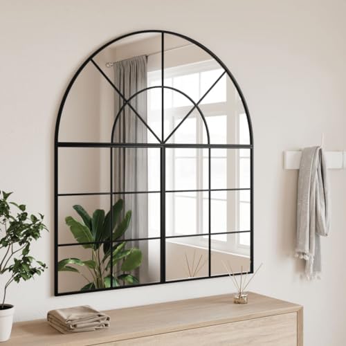 SECOLI Wandspiegel Gewölbt wandspiegel Schwarz Spiegel Bad Spiegel für Badezimmer, Waschtisch, Wohnzimmer, Schlafzimmer, Eingang-Gewölbt-100 x 50 cm SECOLI Wandspiegel Gewölbt wandspiegel Schwarz Spiegel Bad Spiegel für Badezimmer, Waschtisch, Wohnzimmer, Schlafzimmer, Eingang-Gewölbt-100 x 50 cm von SECOLI