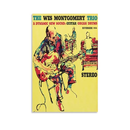 SECOLI Wes Montgomery Trio – A Dynamic New Sound Leinwand-Poster, dekoratives Gemälde, Wandkunst, Bild, Druck, moderne Dekoration, 30 x 45 cm von SECOLI