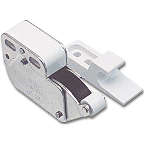 SECOTEC MINI LATCH Verbesserte Ausführung mit Metallriegel Automatik Federschnappverschluss nickel, 105031152 von SECOTEC