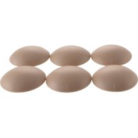 vasalat Wandtürstopper Set - Türpuffer 60mm, Höhe 15mm - Türstopper selbstklebend ideal zum Schutz von Wand & Tür, beige - 6 Stück von SECOTEC