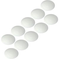 vasalat Wandtürstopper Set - Türpuffer 60mm, Höhe 15mm - Türstopper selbstklebend ideal zum Schutz von Wand & Tür, weiß - 10 Stück von SECOTEC