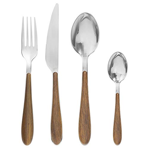 SECRET DE GOURMET Besteck-Set für 6 Personen Marc, Dunkles Holz, Farbe:braun von SECRET DE GOURMET