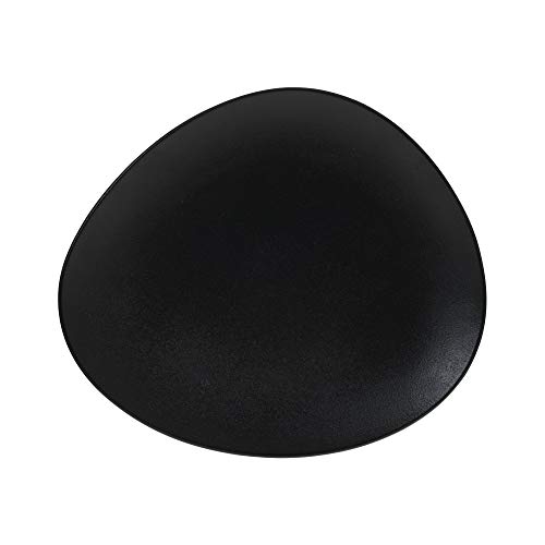 SECRET DE GOURMET Dessertteller GALET, 23 cm, schwarz, Farbe:schwarz von SECRET DE GOURMET