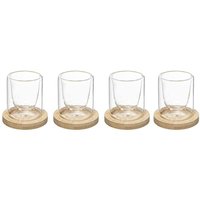 Secret De Gourmet - Trinkgläser, 4er-Set, mit Untersetzern von SECRET DE GOURMET