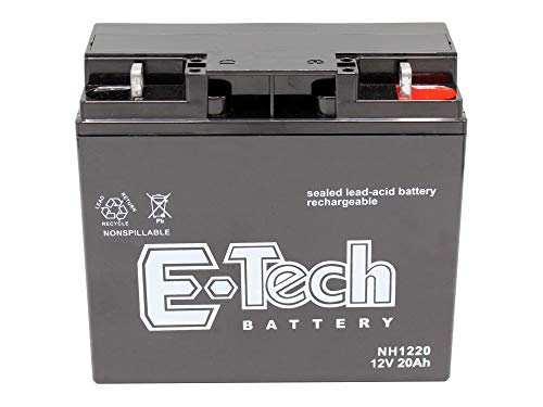 SECURA 1x Gel-Batterie 12V 20Ah kompatibel mit SOLO Rasenmäher, u.a. 570H | 557 | 558 | 563 | 575 | HYDRO von SECURA