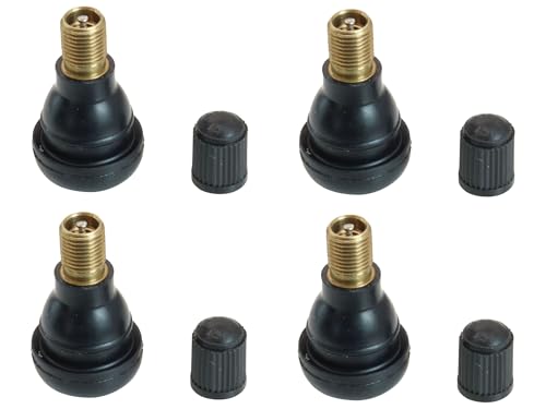 SECURA 4x Reifenventil 35mm TR412 kompatibel mit Partner PRT5043 96091000708 (2011-09) Motorhacke von SECURA
