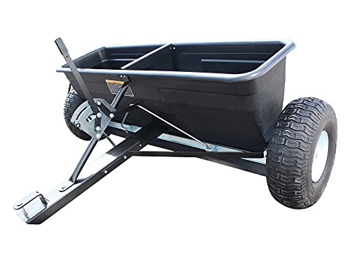 SECURA Anhängestreuer Salzstreuer Düngerstreuer 80KG kompatibel mit Massey Ferguson Rasentraktor von SECURA