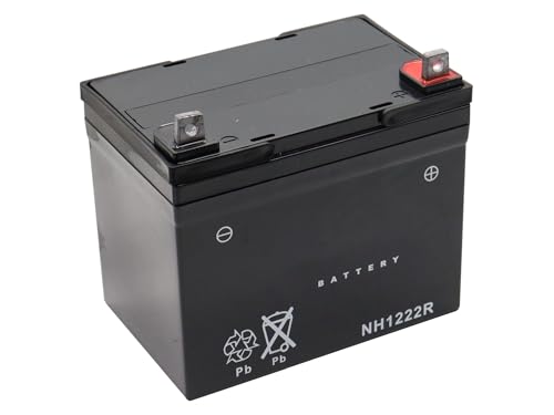 SECURA Batterie 12V 22Ah (+ Pol Rechts) kompatibel mit Hurricane 10577RB 960410167 Rasentraktor von SECURA