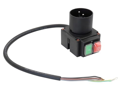 SECURA Schalter mit Stecker 230V kompatibel mit Scheppach HS410 Wippkreissäge von SECURA