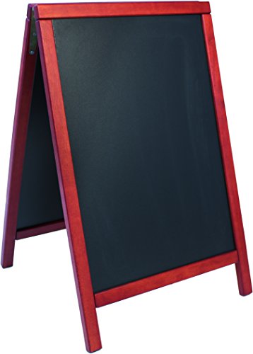 SECURIT - Gehwegtafel aus lackiertem Heveaholz „Deluxe“ - Tafel für Kreidemarker - Für Restaurants, Bars, Cafés Geschäfte - 55 x 85 cm - Mahagonibraun SECURIT - Gehwegtafel aus lackiertem Heveaholz „Deluxe“ - Tafel für Kreidemarker - Für Restaurants, Bars, Cafés Geschäfte - 55 x 85 cm - Mahagonibraun von SECURIT