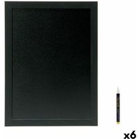 Schiefer Securit holz teak de Wand schwarz 40 x 20 cm von SECURIT