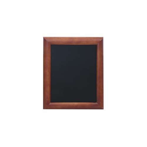Securit 30 x 40cm Hartholz Kreidetafel - in lackiertem Dunkelbraun - inkl Wandaufhängung von SECURIT