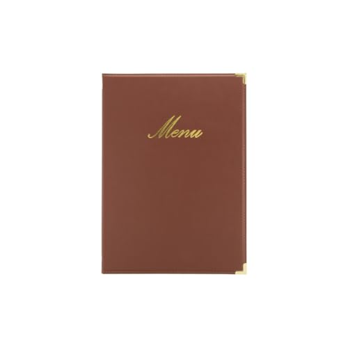Securit Classic Range Menükarte in A4-Format mit doppelseitigem Einleger, Weinrot von SECURIT