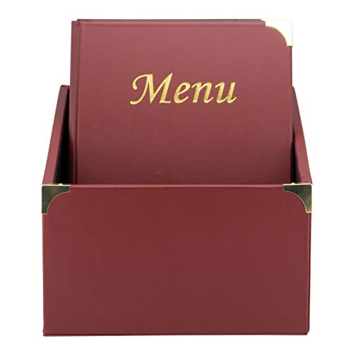 Securit MC-BOX-BRA4-WR Speisekartenumschläge in einer Box, Basic-Reihe, A4, Weinrot Securit MC-BOX-BRA4-WR Speisekartenumschläge in einer Box, Basic-Reihe, A4, Weinrot von SECURIT