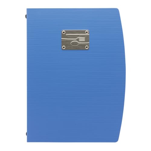 Securit Rio A4-Speisekarten-Mappe mit Gabel-Design und mit einem Doppeleinleger, Blau Securit Rio A4-Speisekarten-Mappe mit Gabel-Design und mit einem Doppeleinleger, Blau von SECURIT