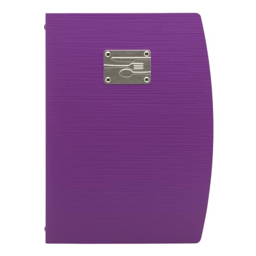 Securit Rio A4-Speisekarten-Mappe mit Gabel-Design und mit einem Doppeleinleger, Lila Securit Rio A4-Speisekarten-Mappe mit Gabel-Design und mit einem Doppeleinleger, Lila von SECURIT