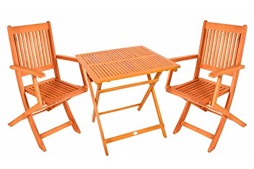SEDEX Balkon-Set Gartenmöbel Gartenset - 1 Klapptisch + 2 Klappstühle Balkonset - Modell Linus - NEU von Sedex