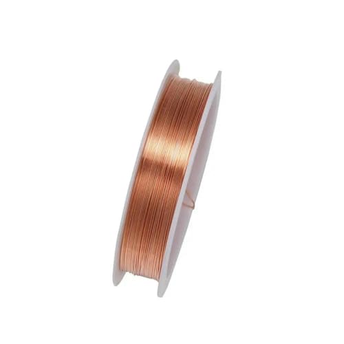 1 Rolle stabiler Kupferdraht aus Goldlegierung, Durchmesser 0,2 0,3 0,4 0,5 0,6 0,7 0,8 1 mm, Metallfadendraht für die Herstellung von DIY-Perlen und Schmuck, rotes Kupfer, 0,6 mm, 5 m pr 1 Rolle stabiler Kupferdraht aus Goldlegierung, Durchmesser 0,2 0,3 0,4 0,5 0,6 0,7 0,8 1 mm, Metallfadendraht für die Herstellung von DIY-Perlen und Schmuck, rotes Kupfer, 0,6 mm, 5 m pr von SEDRGH