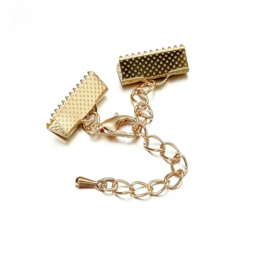 10 Satz/Los Crimp-Endperlen Schiebeverschluss mit Kettenschnallen Rohre Schieber-Endkappen Verbinder für DIY-Schmuckherstellung Zubehör-KC Gold 10Set-8mm 10 Satz/Los Crimp-Endperlen Schiebeverschluss mit Kettenschnallen Rohre Schieber-Endkappen Verbinder für DIY-Schmuckherstellung Zubehör-KC Gold 10Set-8mm von SEDRGH