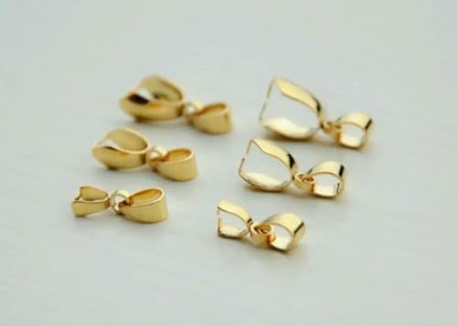 10 Stück/Los 316 Edelstahl Klemmclip Bügelverschlüsse Perlenanhänger Verbindungsstücke 15 mm 17 mm 19 mm Für die Schmuckherstellung-Gold-S 3x15MM von SEDRGH