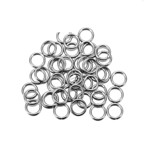 100–200 Stück 4,0 mm 5 mm 6 mm 7 mm 8 mm 10 mm Edelstahl-Spaltringe, offene Biegeringe, Verbinder zur Schmuckherstellung – Originalfarbe – 0,9 x 8 mm 100–200 Stück 4,0 mm 5 mm 6 mm 7 mm 8 mm 10 mm Edelstahl-Spaltringe, offene Biegeringe, Verbinder zur Schmuckherstellung – Originalfarbe – 0,9 x 8 mm von SEDRGH