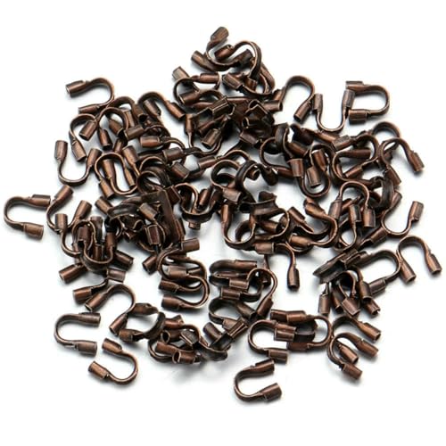 100 Stück/Los Metall U-Form Drahtschutzschlaufen Verschlüsse Anschluss für DIY Halsketten Armbänder Perlen Schmuckherstellung Zubehör-rotes Kupfer 100 Stück/Los Metall U-Form Drahtschutzschlaufen Verschlüsse Anschluss für DIY Halsketten Armbänder Perlen Schmuckherstellung Zubehör-rotes Kupfer von SEDRGH