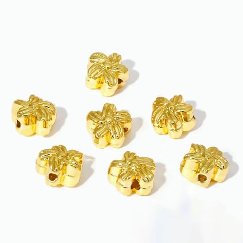 18 Karat vergoldete Blumenform-Abstandsperlen, Trenner, Messing-Armbandperlen für Schmuckherstellung, Beschläge, DIY, Handarbeit, Kunsthandwerk, 18 Karat vergoldet, 20 Stück 18 Karat vergoldete Blumenform-Abstandsperlen, Trenner, Messing-Armbandperlen für Schmuckherstellung, Beschläge, DIY, Handarbeit, Kunsthandwerk, 18 Karat vergoldet, 20 Stück von SEDRGH