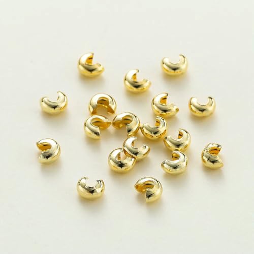 3,0 mm/4,0 mm/5 mm, 14 Karat 18 Karat vergoldet, offene Crimpperlen, Abdeckungen, Crimp-Endstopper, Abstandsperlen für DIY-Schmuckherstellung, Zubehör – 14 Karat Gold – 3,0 mm – 50 3,0 mm/4,0 mm/5 mm, 14 Karat 18 Karat vergoldet, offene Crimpperlen, Abdeckungen, Crimp-Endstopper, Abstandsperlen für DIY-Schmuckherstellung, Zubehör – 14 Karat Gold – 3,0 mm – 50 von SEDRGH