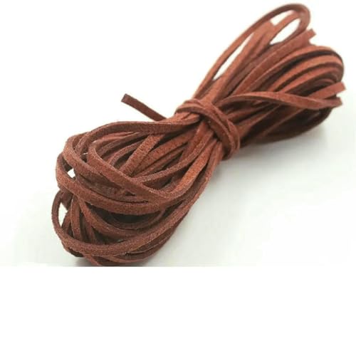 3,0 mm 5 m – Flachfaser-Lederspitze, Perlenfaden, Wildlederimitat, Kordel, Samt, Perlenzubehör – Roter Kaffee – 3,0 mm 5 Meter 3,0 mm 5 m – Flachfaser-Lederspitze, Perlenfaden, Wildlederimitat, Kordel, Samt, Perlenzubehör – Roter Kaffee – 3,0 mm 5 Meter von SEDRGH