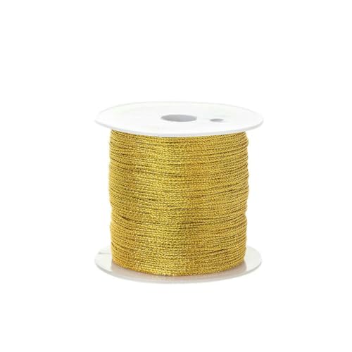 50 Meter 0,4 mm bunter Faden für handgefertigte Halsketten, Armbänder, geflochtene Seile, Stickereien, Häkelperlen, Schmuckherstellung, Gold, 0,4 mm x 50 m 50 Meter 0,4 mm bunter Faden für handgefertigte Halsketten, Armbänder, geflochtene Seile, Stickereien, Häkelperlen, Schmuckherstellung, Gold, 0,4 mm x 50 m von SEDRGH