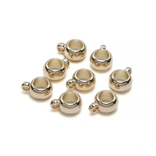 50 Stück Charms Bail Big Hole Acryl CCB Perlenclip Verschluss Anhängerverschlüsse Haken Lose Abstandsperlen für DIY Schmuckherstellung Zubehör-KC Gold-8mm x 50 Stück 50 Stück Charms Bail Big Hole Acryl CCB Perlenclip Verschluss Anhängerverschlüsse Haken Lose Abstandsperlen für DIY Schmuckherstellung Zubehör-KC Gold-8mm x 50 Stück von SEDRGH