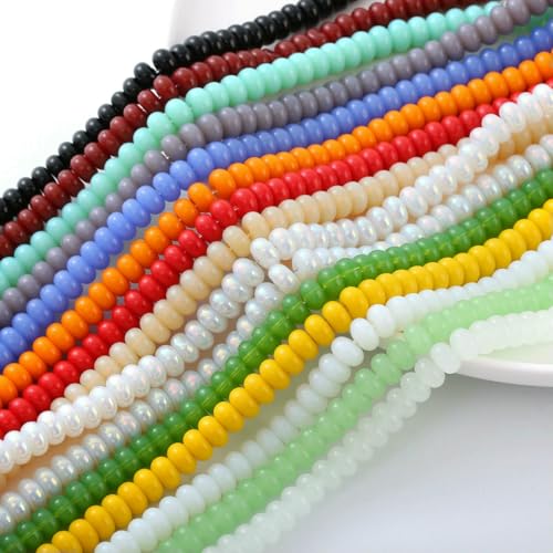 76 Stück Radperlen 5 x 8 mm Handschnur Glas Buddha Glatte flache runde Perlen Kristall Abakus Perlen Schmuckzubehör-015 76 Stück Radperlen 5 x 8 mm Handschnur Glas Buddha Glatte flache runde Perlen Kristall Abakus Perlen Schmuckzubehör-015 von SEDRGH