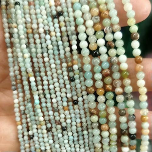Natursteinperlen, Amazonit, Aquamarin, Opal, Labradorit, lose Abstandsperlen, Heilkristall zur Schmuckherstellung, 2 x 3,0 mm, Farbe: Amazonit, 2 mm, 170 Stück Perlen Natursteinperlen, Amazonit, Aquamarin, Opal, Labradorit, lose Abstandsperlen, Heilkristall zur Schmuckherstellung, 2 x 3,0 mm, Farbe: Amazonit, 2 mm, 170 Stück Perlen von SEDRGH