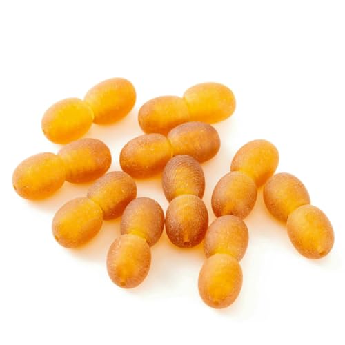 Schraubverschlüsse zur Schmuckherstellung (5 Stück) – DIY-Halsketten oder Armbänder, Sicherheitsperlen-Verbinderverschluss – Cognac Roh von SEDRGH