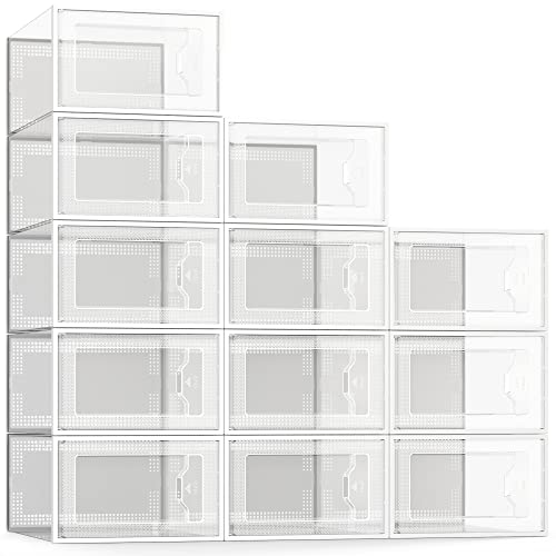 SEE SPRING 12er Pack Transparent Schuhboxen Stapelbar Transparent Groß SEE SPRING 12er Pack Transparent Schuhboxen Stapelbar Transparent Groß von SEE SPRING