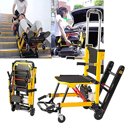 SEEANN Elektrischer Raupen Treppensteiger, Handwagen-Treppensteiger elektrisch, manueller Treppensteig-Rollstuhl für ältere Patienten, kann Treppen hoch und runter gehen SEEANN Elektrischer Raupen Treppensteiger, Handwagen-Treppensteiger elektrisch, manueller Treppensteig-Rollstuhl für ältere Patienten, kann Treppen hoch und runter gehen von Bitimi