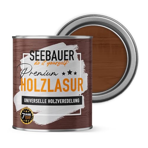 Premium-Holzlasur, No. HL06 Nussbaum 2500 ml von SEEBAUER diy
