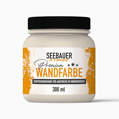 SEEBAUER diy® Wandfarbe Beige für Innen (No. 005 Orchid Dream 300 ml) Edelmatte Beigetöne hohe Deckkraft von SEEBAUER diy