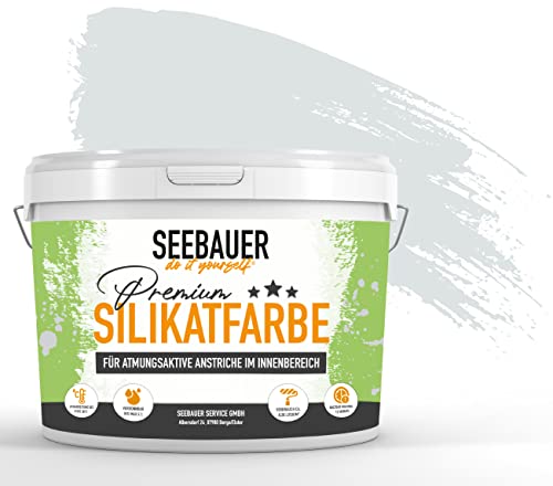 SEEBAUER diy® Silikatfarbe Blau für Innen (No. 841 Luxury Passion 300 ml) Mineralfarbe Blautöne hohe Deckkraft von SEEBAUER diy