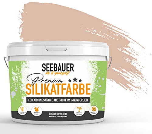 SEEBAUER diy® Silikatfarbe Rot für Innen (No. 308 Canadian Forrest 2,5 Liter) Mineralfarbe Rottöne hohe Deckkraft von SEEBAUER diy