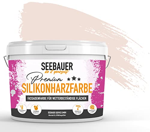 SEEBAUER diy® Silikonharzfarbe Rot Fassadenfarbe (No. 311 Monument Valley 300 ml) Selbstreinigend mit Lotuseffekt von SEEBAUER diy