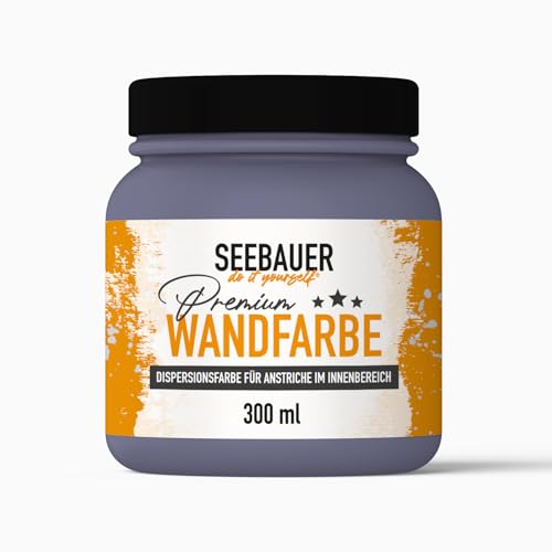 SEEBAUER diy® Wandfarbe Violett für Innen (No. 912 Cosmic Dust 300 ml) Edelmatte Violetttöne hohe Deckkraft von SEEBAUER diy